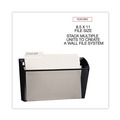 Office Jansan | Universal UNV20026 14 in. x 3.1 in. x 8.2 in. Metal Mesh Wall Letter File - Black image number 4