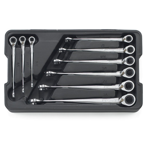 Combination Wrenches | GearWrench 85398 9-Piece SAE X-Beam Reversible Combination Ratcheting Wrench Set image number 0