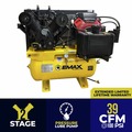 Stationary Air Compressors | EMAX EGES1860ST Honda Engine 18 HP 60 Gallon Oil-Lube Stationary Air Compressor image number 1