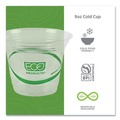  | Eco-Products EP-CC9S-GS 9 oz. GreenStripe Renewable and Compostable Cold Cups - Clear (1000/Carton) image number 4