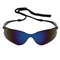 Eye Protection | Ansell 20471 Nemesis Safety Glasses - Gunmetal Nylon Frame, Blue Polycarbonate Lens image number 1