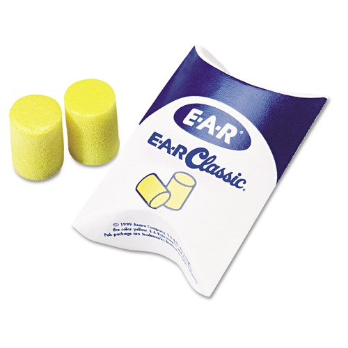 Ear Plugs | 3M 310-1001 E-A-R Pillow Pack Classic Uncorded Earplugs (200/Box) image number 0