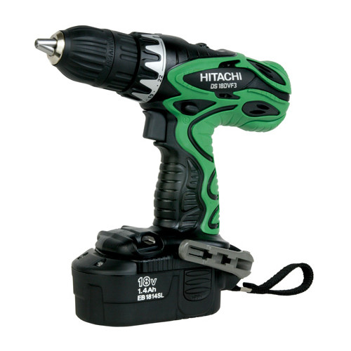 Hitachi DS18DVF3 18V Cordless 1 2 in. Drill Driver Kit with