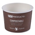 Office Jansan | Eco-Products EP-BSC8-WA 8 oz. 3.04 in. Diameter x 2.3 in. h World Art Renewable and Compostable Paper Food Container - Brown (1000/Carton) image number 5