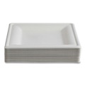 Office Jansan | Eco-Products EP-P023NFA 10 x 10 Vanguard Renewable and Compostable Sugarcane Plates - White (250/Carton) image number 9