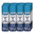 Furniture Cleaners | Sprayway PRO LINE 1000058639 15 oz. Aerosol Spray Stainless Steel Polish and Cleaner - Lemon Scent (12/Carton) image number 0