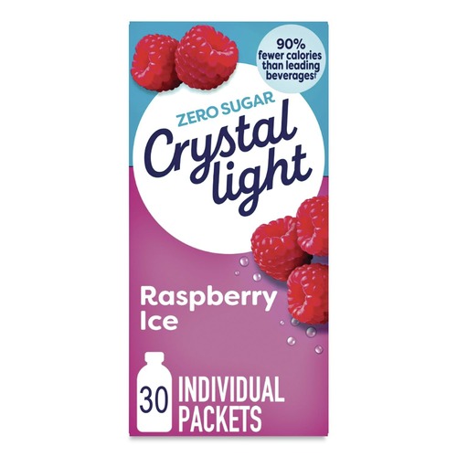 Food Service | Crystal Light GEN00798 0.08 oz. Packets Flavored Drink Mix - Raspberry Ice (30/Box) image number 0