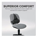 Office Jansan | Fellowes Mfg Co. 8037601 Professional Series 15 in. x 2 in. x 14.5 in. Back Support with Microban Protection - Black image number 3