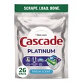 Dish Soaps | Cascade 80797184 Platinum ActionPacs, Fresh Scent 14 oz Pack, 4 Packs/Carton image number 3