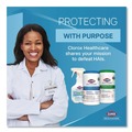 Office Jansan | Clorox Healthcare 30577 6 in. x 5 in. 1-Ply Bleach Germicidal Wipes - Unscented, White (150/Canister, 6 Canisters/Carton) image number 9