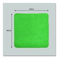 Cleaning Cloths | Rubbermaid Commercial 1820582 16 in. x 16 in. Microfiber Cleaning Cloths - Green (24/Pack) image number 3