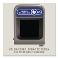 Trash & Waste Bins | Rubbermaid Commercial 1961629 33 Gallon Configure 1 Stream Mixed Recycling Waste Receptacle - Gray image number 2