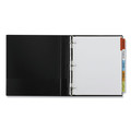 Office Jansan | Avery 11220 11.13 x 9.25 Insertable Single-Sided Copper Edge Reinforcing Big Tab Dividers - White/Assorted Tabs (5-Pieces/Set) image number 2