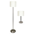 Office Furniture Accessories | Ledu L9135 Table 12.63 in. High and Floor 61.5 in. High Slim Line Lamp Set - Silver (2/Pack) image number 0