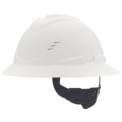 Hard Hats | MSA 10215828 V-Gard C1 Vented Full Brim with Fas-Trac III - White image number 0