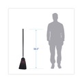 Brooms | Boardwalk BWK930BP Flag Tipped Poly Bristle 57 in. - 58-1/2 in. Lobby Brooms - Black (1 Dozen) image number 2