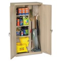 Office Furniture & Lighting | Tennsco JAN6618DH-CPY 36 in. x 18 in. x 64 in. Janitorial Cabinet - Putty image number 0