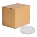 Food Trays, Containers, and Lids | WinCup 222078 Slotted Plastic Lids for 8 oz to 10 oz Hot Cups and Bowls - White (1000/Carton) image number 1