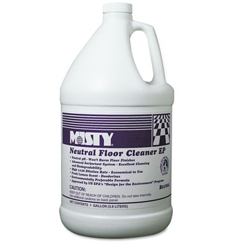 Misty 1-Gallon Bottle Neutral Floor Cleaner EP - Lemon