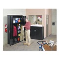Office Filing Cabinets & Shelves | Tennsco J1824SU-BLK 48 in. x 18 in. x 78 in. Assembled Jumbo Steel Storage Cabinet - Black image number 2
