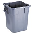 Cleaning Carts | Rubbermaid Commercial FG352600GRAY 28 Gallon Polyethylene Square Brute Container - Gray image number 1