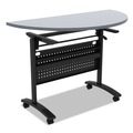 Office Jansan | Alera ALEVA734836BK Valencia 28.5 in. W x 19.75 in. D x 28.5 in. H Flip Training Table Base with Modesty Panel - Black image number 2
