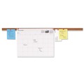 Office Jansan | Universal UNV43424 24 in. x 1 in. Cork Bulletin Bar - Brown Surface, Silver Aluminum Frame image number 2