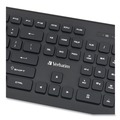 Office Electronics & Batteries | Verbatim 99793 Wireless Slim Keyboard, 103 Keys - Black image number 3