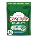 Odor Control | Cascade 80797047 Complete ActionPacs, Fresh Scent, 17.6 oz Bag, 33 Pacs/Bag, 4 Bags/Carton image number 1