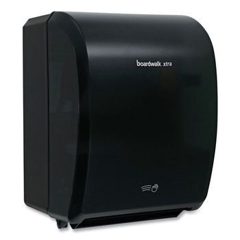 Boardwalk 12.31 in. x 9.31 in. x 15.94 in. Xtra Electronic Hand Towel Dispenser - Black (1-Carton)