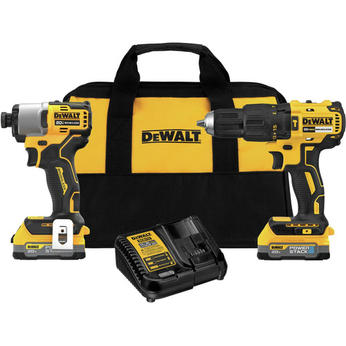 Dewalt 20V MAX Brushless Lithium Ion Cordless Hammer Drill and Impact Driver Combo Kit with Compact Batteries