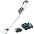 Handheld Vacuums | Makita XLC11R1W 18V LXT Brushless Lithium-ion Compact Cordless Cyclonic 4 Speed Stick Vacuum Kit (2 Ah) image number 0