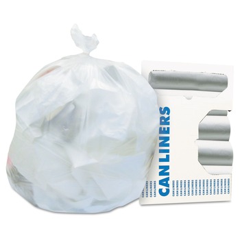 PRODUCTS | Heritage Z4824LN R01 High-Density Coreless 10 Gallon 24 in. x 24 in. Waste Can Liners - Natural (1000-Piece/Carton)