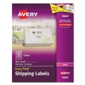 Office Jansan | Avery 05664 3.33 in. x 4 in. Matte Clear Easy Peel Mailing Labels with Sure Feed Technology for Laser Printers - Clear (6/Sheet, 50 Sheets/Box) image number 0