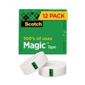 Percentage Off | Scotch 810K12 1 in. Core 0.75 in. x 83.33 ft. Magic Tape Value Pack - Clear (12/Pack) image number 0