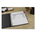 Office Jansan | Avery 11270 11.25 in. x 9.13 in. 5-Tab Insertable Dividers with Single Pockets - White (1-Set) image number 4
