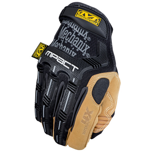 Work Gloves | Mechanix Wear MP4X-75-010 Material4X M-Pact Heavy-Duty Impact Gloves - Large, Tan/Black image number 0