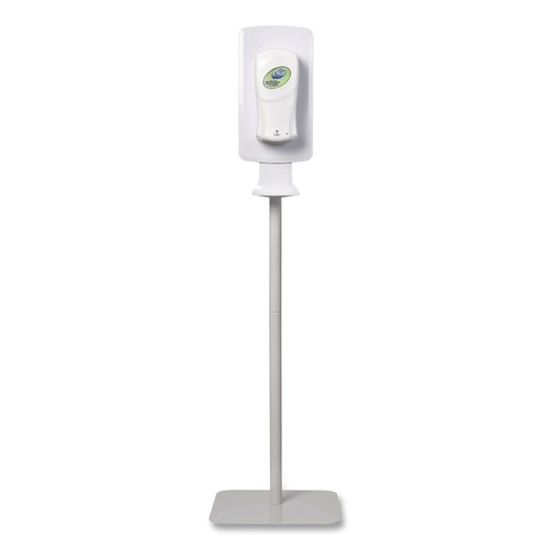 Labor Day Sale! Save $30 off $199! | Dial Professional 17000 09495 FIT 15.7 in. x 15.7 in. x 58.3 in. Touch Free Dispenser Floor Stand - White image number 0