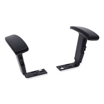 Alera 1-Pair Height Adjustable T-Arms, Interval and Essentia Series Chairs/Stools - Black