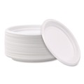 Bowls and Plates | Boardwalk BWKPLTHIPS6WH 6 in. Diameter Hi-Impact Plastic Dinnerware Plate - White (1000/Carton) image number 3
