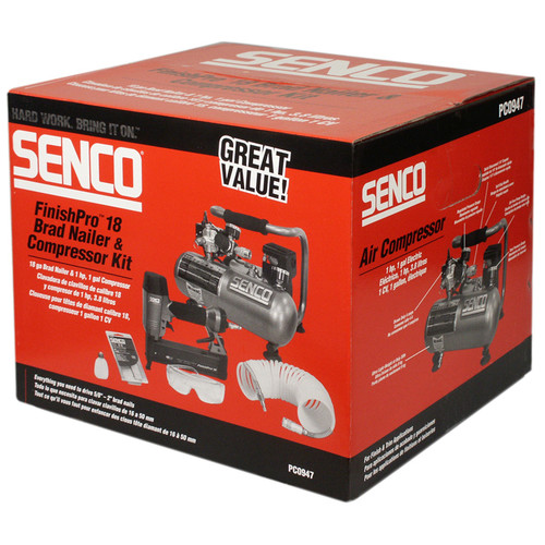 Air compressor sales brad nailer combo