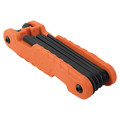 Klein Tools 70550 11 SAE Sizes Heavy Duty Folding Extra Long Hex Wrench Key Set image number 6