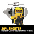 Dewalt DCF850B ATOMIC 20V MAX Brushless Lithium-Ion 1/4 in. Cordless 3-Speed Impact Driver (Tool Only) image number 6