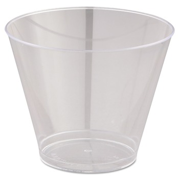 WNA 9 oz. Squat Comet Smooth Wall Tumblers - Clear (25/Pack, 20 Packs/Carton)