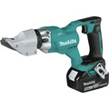 Makita XSJ03T 18V LXT Brushless Lithium-Ion 14 Gauge Cordless Straight Shear Kit with (2) 5 Ah Batteries image number 1