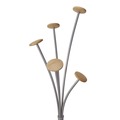 Cleaning & Janitorial Supplies | Alba PMFESTWM 13.97 x 14 x 73.62 Festival 5-Knob Coat Stand with Umbrella Holder - Gray image number 1