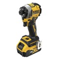 Impact Drivers | Dewalt DCF850P1DCB240-2 20V MAX ATOMIC Brushless Lithium-Ion 1/4 in. Cordless 3-Speed Impact Driver Kit (5 Ah) and (2) 20V MAX 4 Ah Compact Lithium-Ion Batteries Bundle image number 3