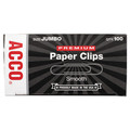 Office Jansan | ACCO A7072500G Jumbo Smooth Premium Heavy-Gauge Wire Paper Clips - Silver (1000/Pack) image number 2