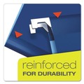 File Folders | Pendaflex 04152 1/5 NAV 1/5-Cut Tabs Letter Size Colored Reinforced Hanging Folders - Navy (25/Box) image number 2