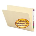 Office Jansan | Smead 24250 Extended Straight End Tab Manila Folders - Letter, Manila (100/Box) image number 5